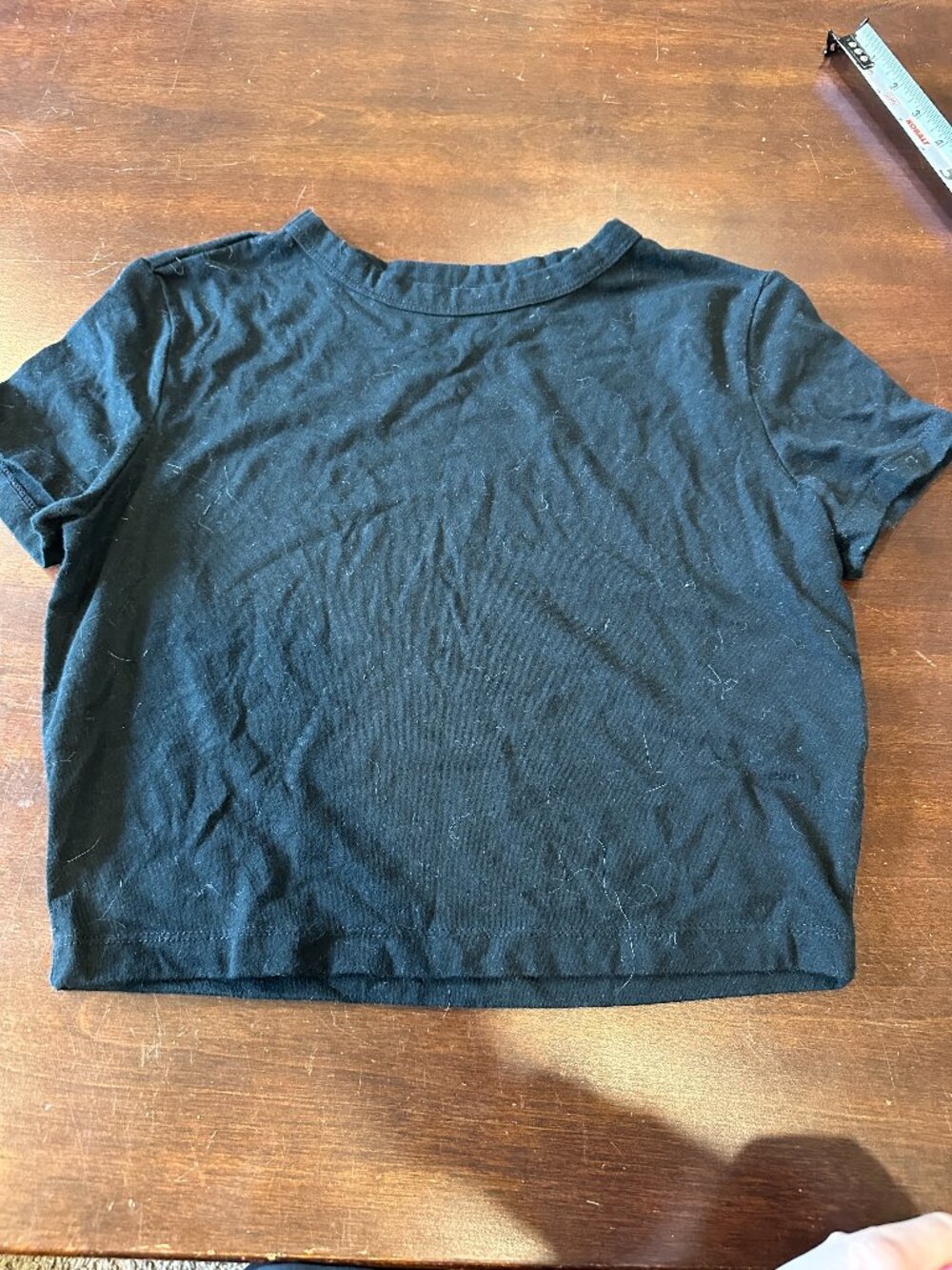 Wild Fable Crop Top Black Womens Medium New without Tags Casual Cozy Short Sleev